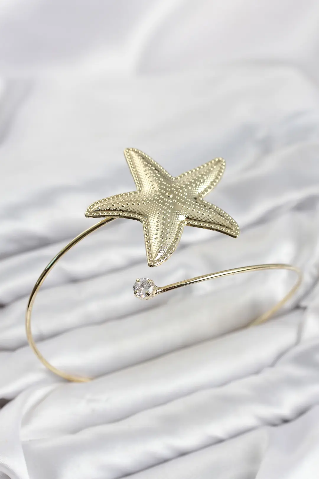 Utterly Good Deniz Yıldızı Model Gold Pirinç Pazu Bileklik
