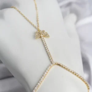 Utterly Good Gold Kaplama Zirkon Taşlı Kelebek Model Şahmeran Kolye