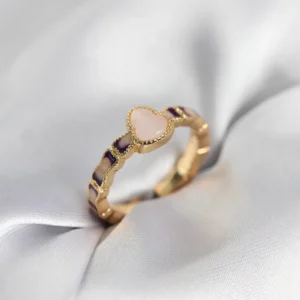 Utterly Good Gold Renk Mineli Su Kabağı Model Kadın Yüzük Altın Kaplama