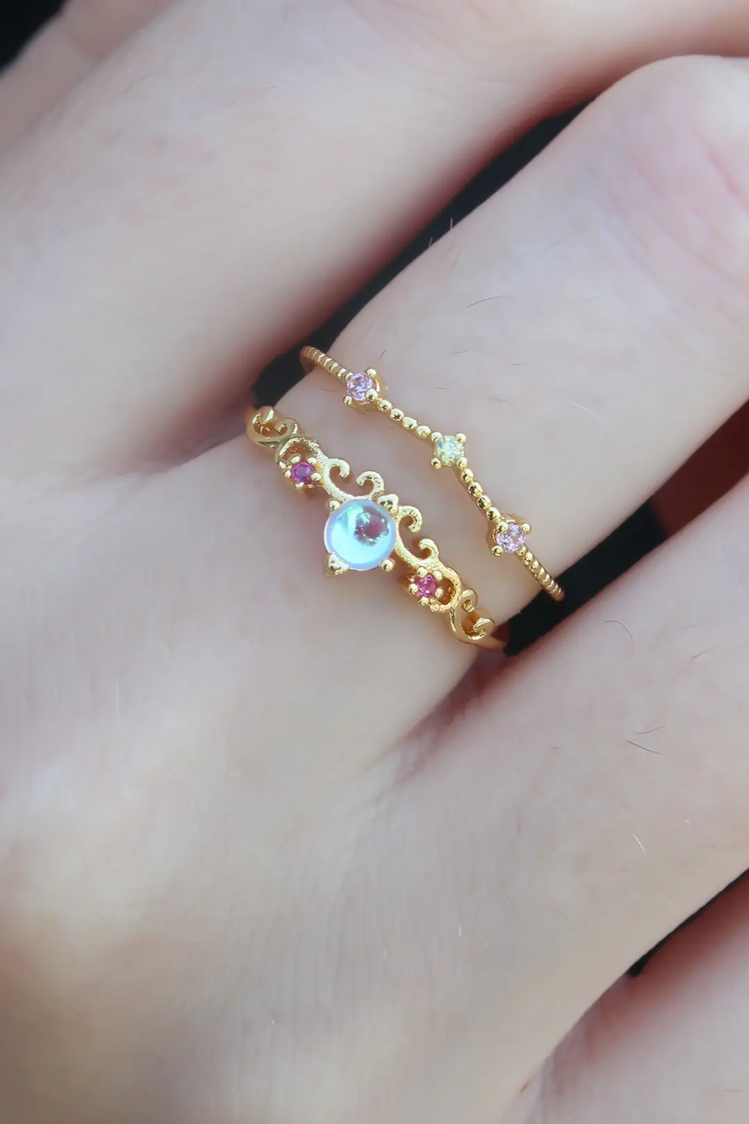 Utterly Good Gold Renk Zirkon Taşlı Taç Model Kadın Yüzük