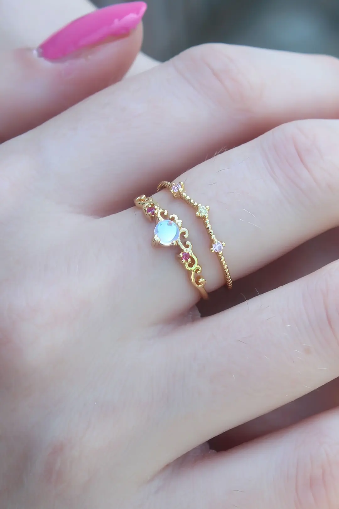 Utterly Good Gold Renk Zirkon Taşlı Taç Model Kadın Yüzük