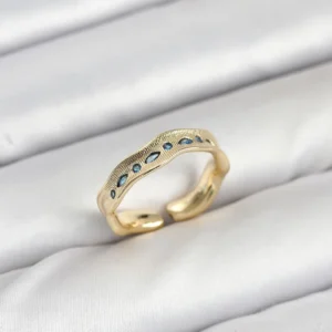 Utterly Good Gold Renk Zirkon Taşlı Vintage Kadın Yüzük