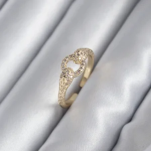 Utterly Good Gold Renk Zirkon Taşlı Yılan Model Kadın Yüzük