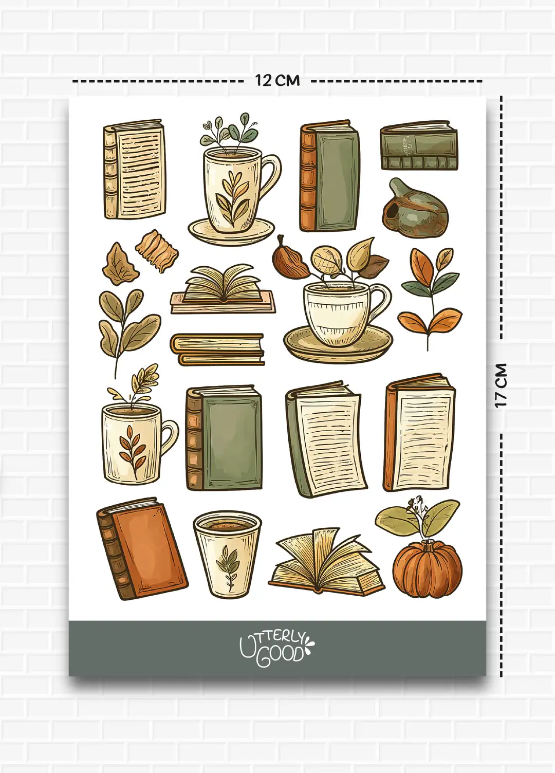 Kitap Temalı Sticker
