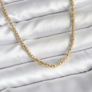 Utterly Good Kadın Kolye 14K Gold Kaplama İnce Boru Zincir Model