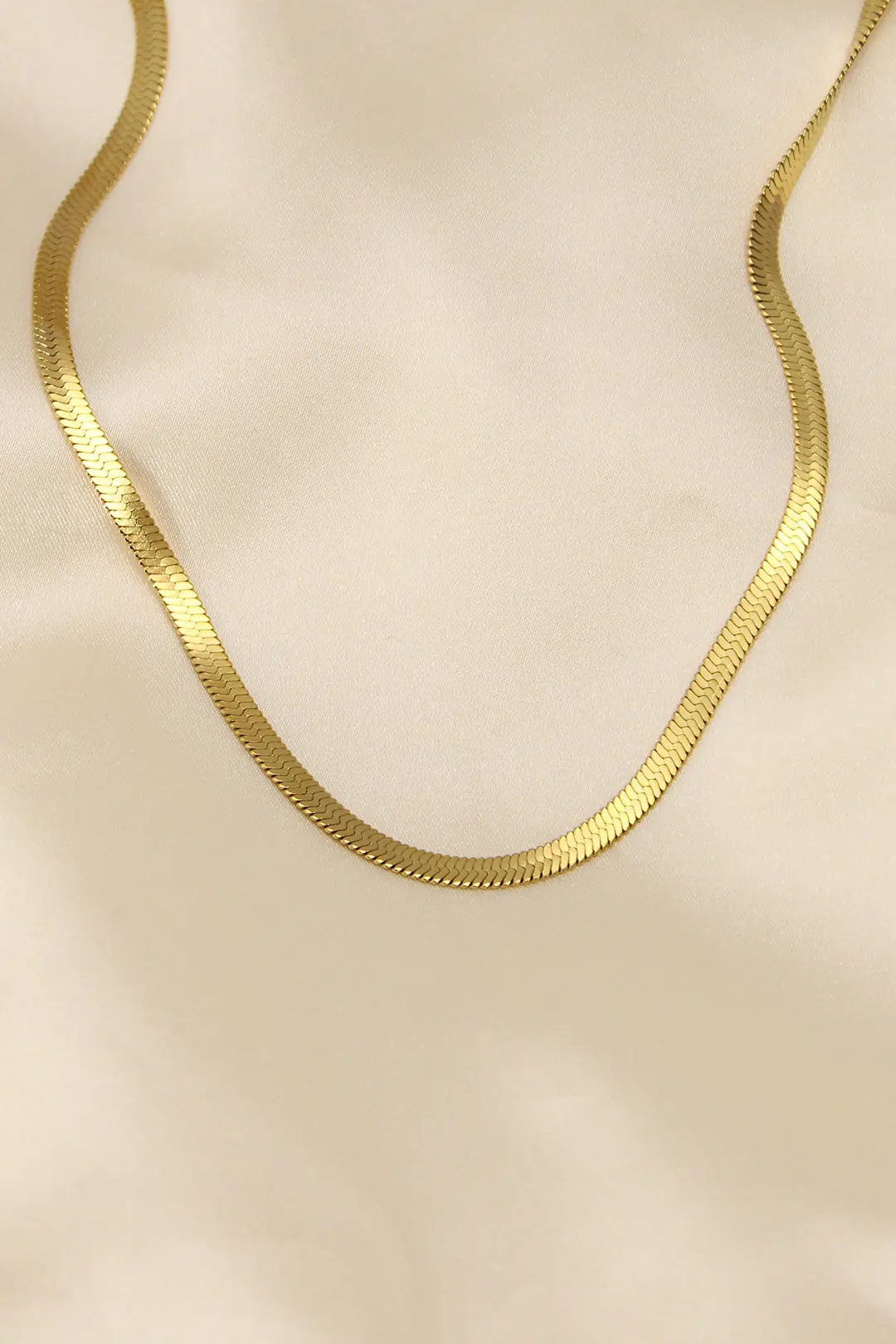 Utterly Good Kadın Kolye 316L Çelik Altın Renk İtalyan Zincir 45 cm