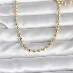 Utterly Good Kadın Kolye Top Zincir Altın Kaplama 60 cm