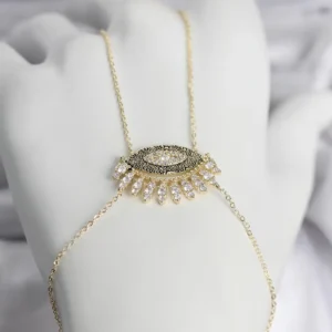 Utterly Good Kadın Şahmeran Kolye Gold Zirkon Taşlı Göz Model