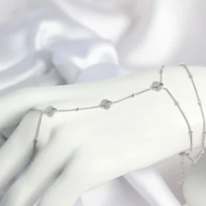 Utterly Good Kadın Şahmeran Kolye Yonca Model Gümüş Kaplama Pirinç