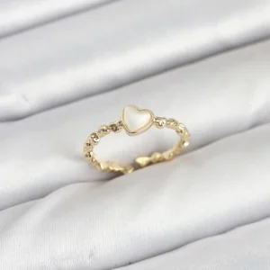Utterly Good Kalpli Model Kadın Yüzük Pirinç Gold Renk Günlük ve Abiye Kullanım