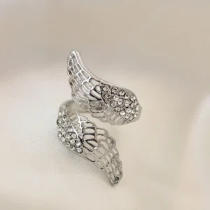 Utterly Good Kanat Model Ayarlanabilir Silver Zirkon Taşlı Yüzük
