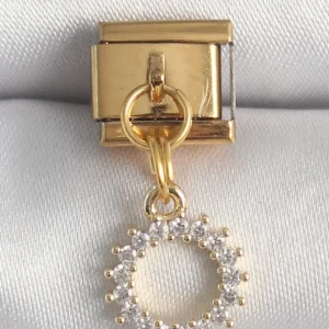 Utterly Good Nomination Charm 316L Çelik Zirkon Taşlı Sallantı Güneş Model