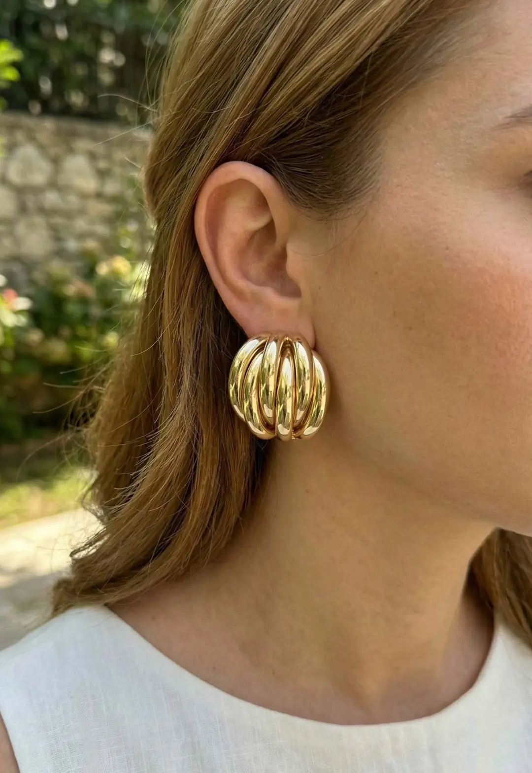Utterly Good Pirinç Gold Renk Vintage Kadın Küpe
