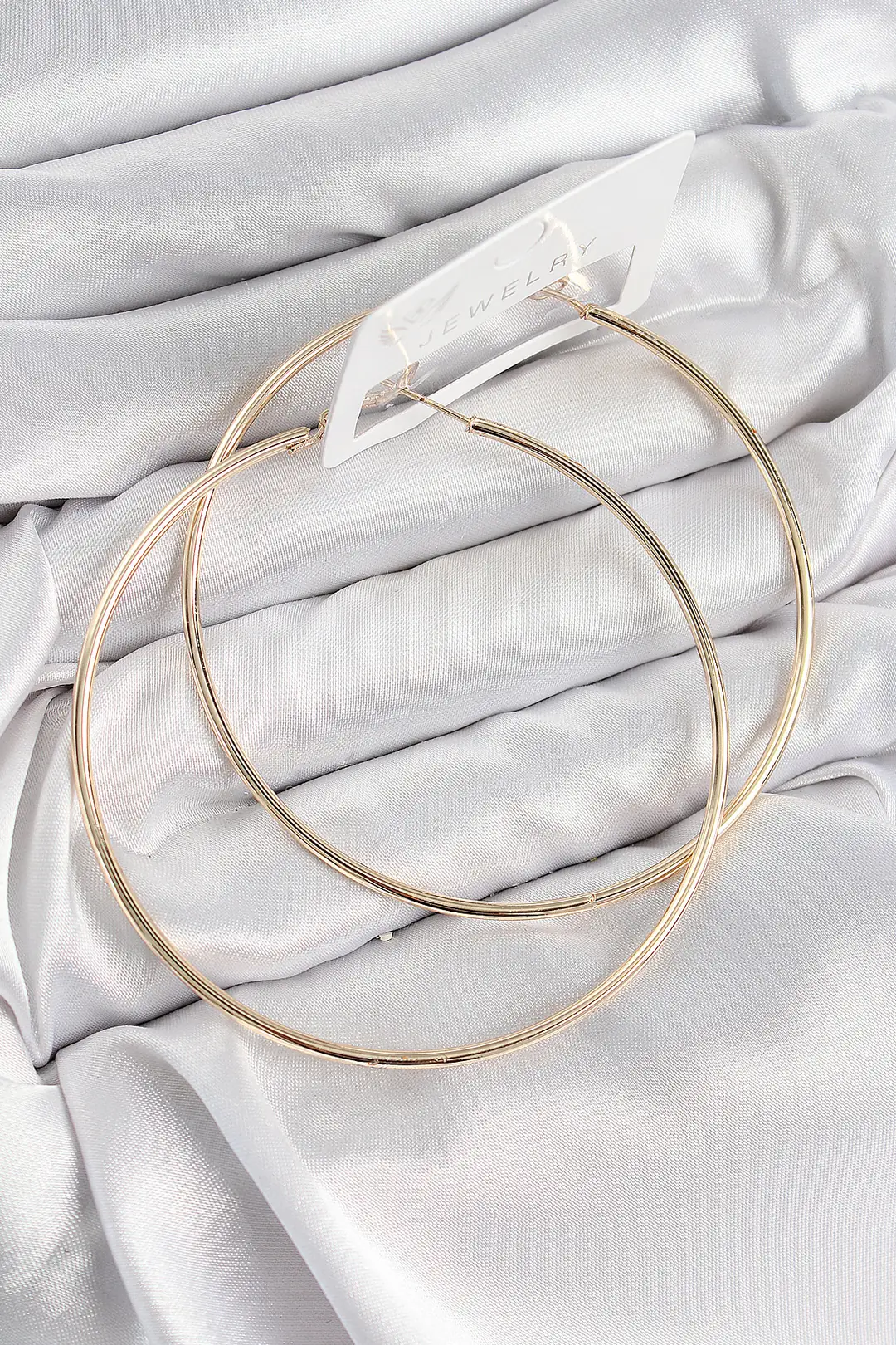 Utterly Good Pirinç Halka Model Gold Renk Kadın Küpe Günlük Kullanım