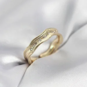Utterly Good Su Damlası Model Zirkon Taşlı Kadın Yüzük Gold Kaplama