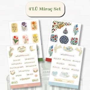 4'lü Miraç Sticker Seti