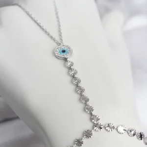 Utterly Good Şahmeran Kolye Gümüş Kaplama Zirkon Taşlı Nazar Model