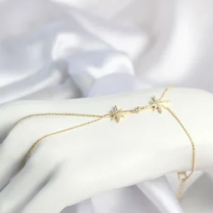 Utterly Good Şahmeran Kolye Kutup Yıldızı Model Zirkon Taşlı Gold Renk