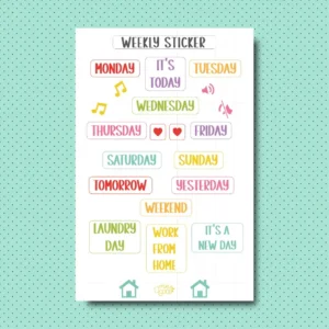 Weekl Mood Sticker