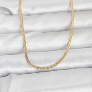 Utterly Good 14K Gold Kaplama Dolgun Zincir Kadın Kolye 60 cm