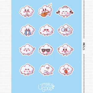 Bulut Temalı Sticker 2