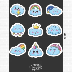 Bulut Temalı Sticker 3