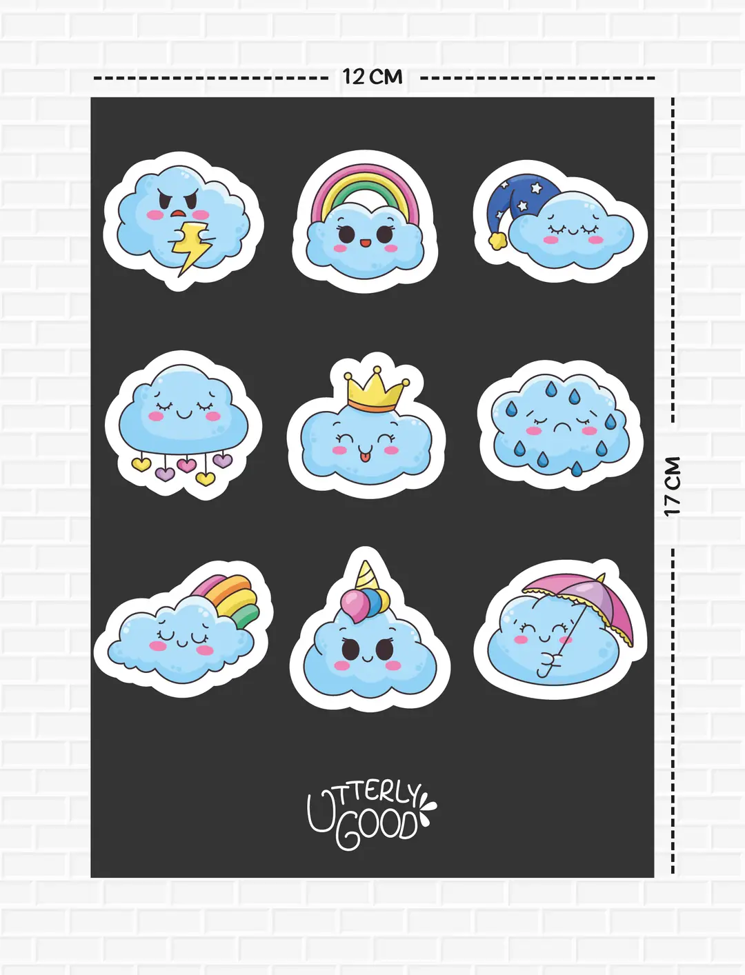 Bulut Temalı Sticker 3