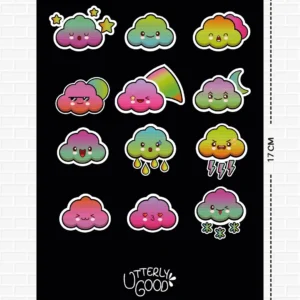 Bulut Temalı Sticker 4