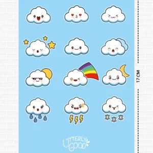 Bulut Temalı Sticker 5