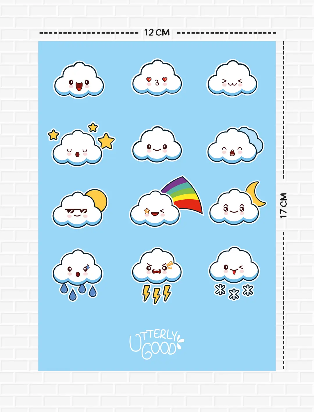 Bulut Temalı Sticker 5
