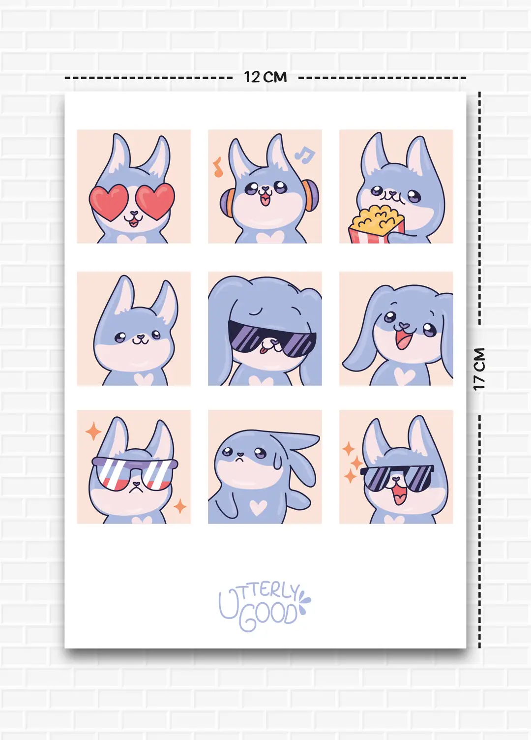 Hayvan Temalı 5'li Sticker