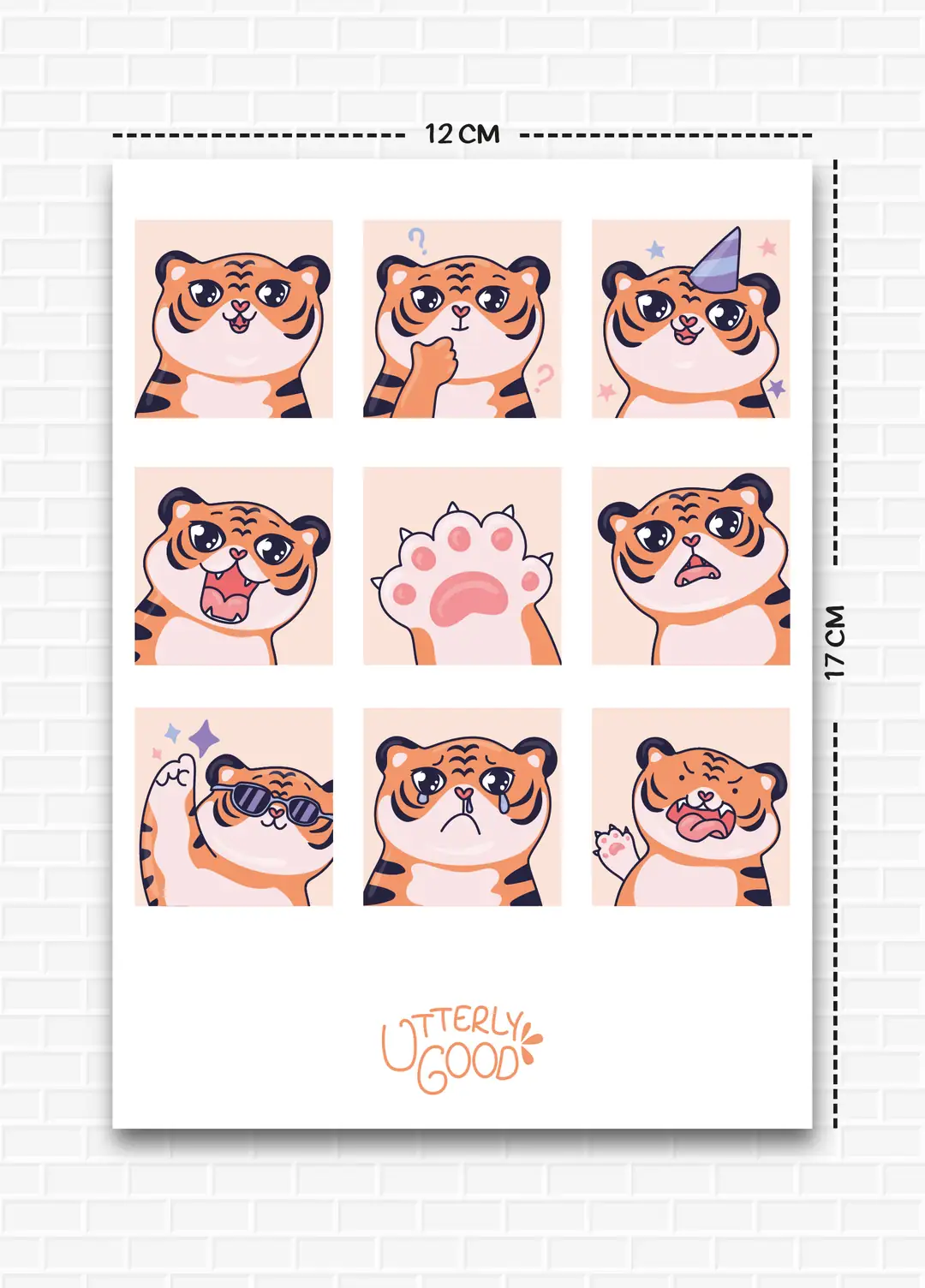 Hayvan Temalı 5'li Sticker