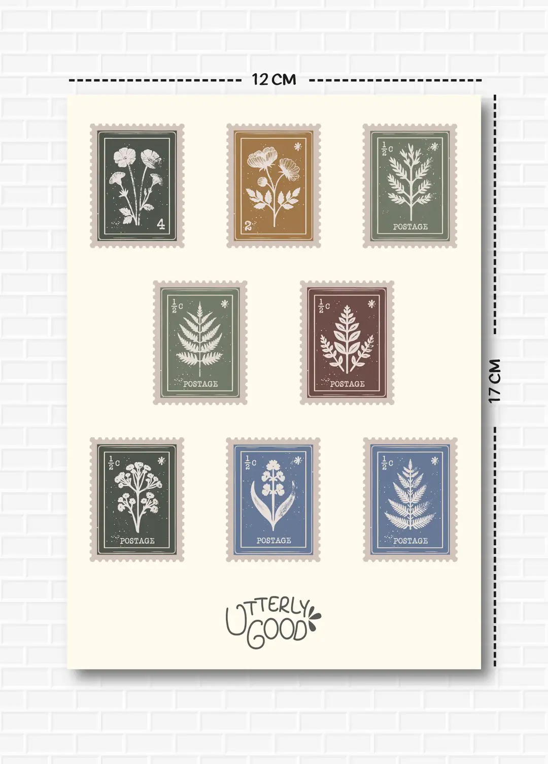 Pul Temalı 5'li Sticker
