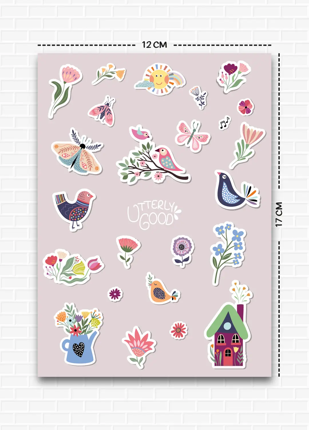 Çiçek Temalı Sticker Seti