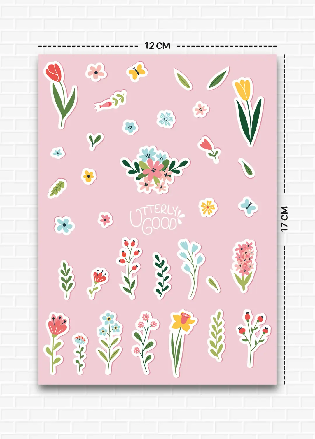 Çiçek Temalı Sticker Seti