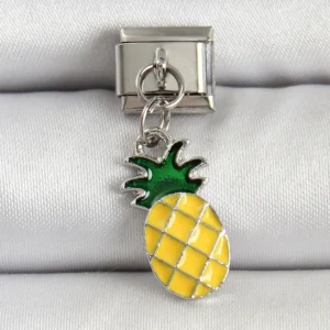 Utterly Good 316L Çelik Ananas Model Nomination Charm Gümüş Renk