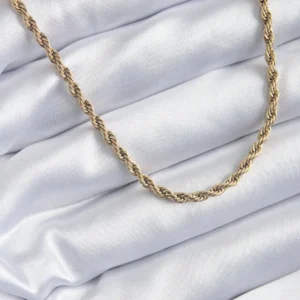 Utterly Good 316L Çelik Gold Burgu Model Kadın Kolye 60 cm