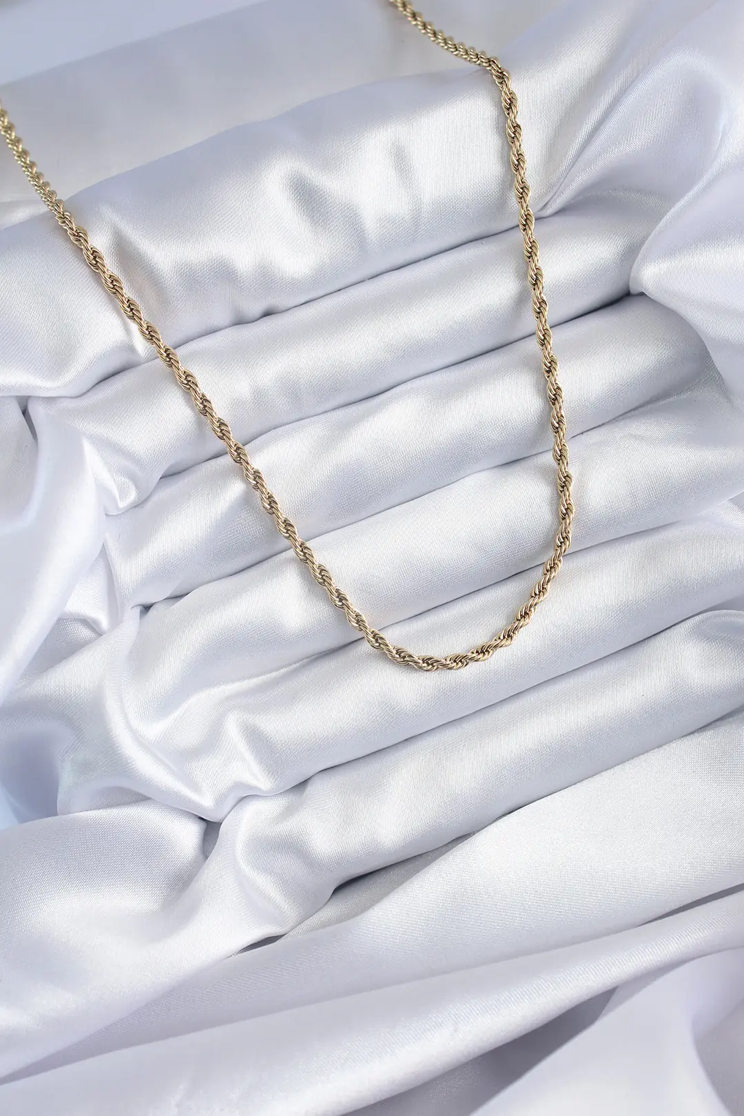 Utterly Good 316L Çelik Gold Burgu Model Kadın Kolye 60 cm