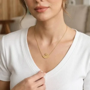 Utterly Good 316L Çelik Kuğu Model Gold Renk Kadın Kolye