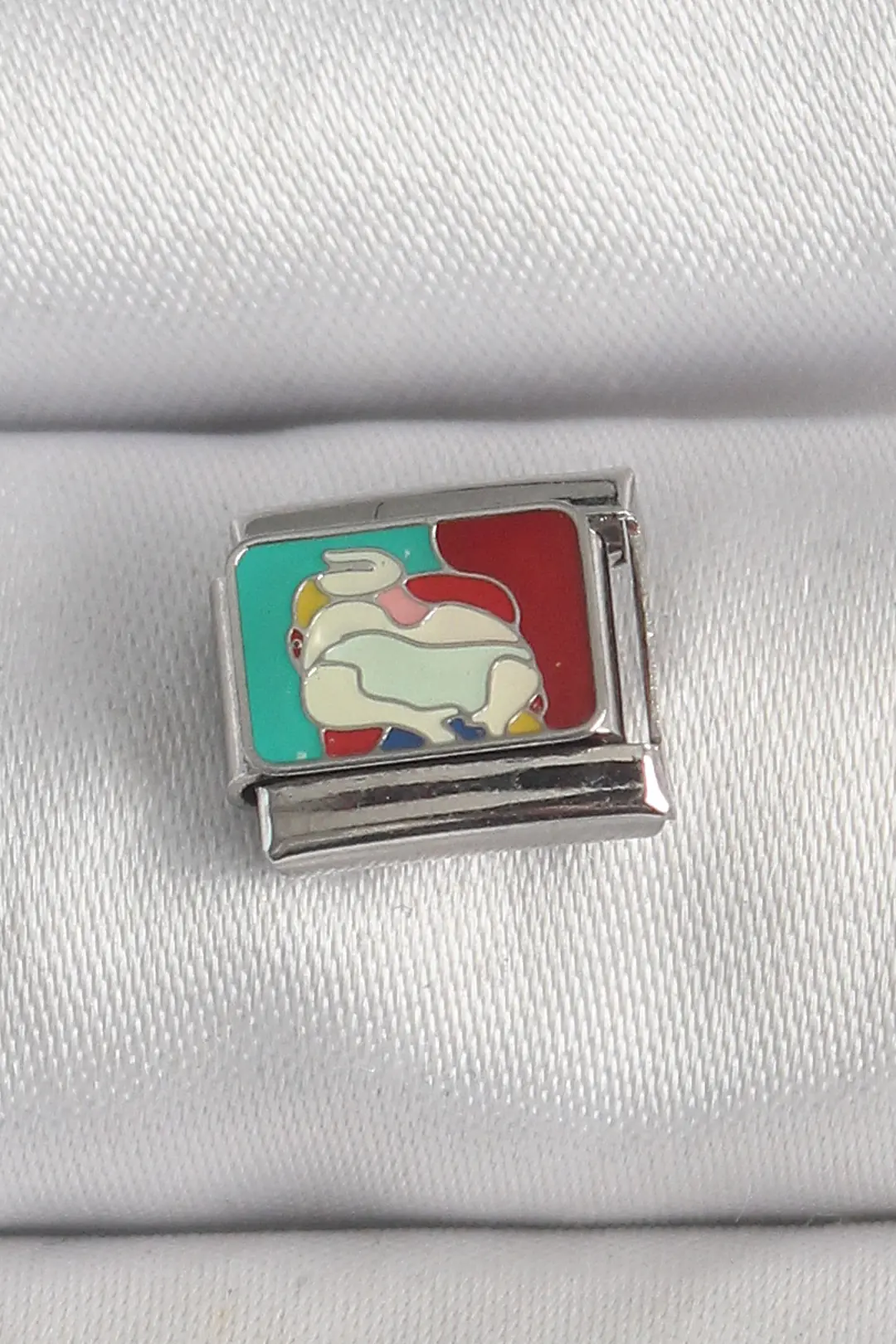 Utterly Good 316L Çelik Portre Model Nomination Charm Gümüş Renk