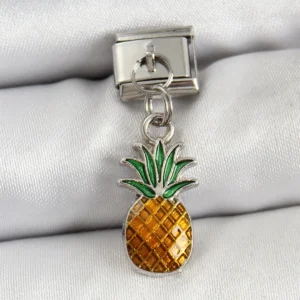 Utterly Good 316L Çelik Sallantılı Ananas Model Gümüş Nomination Charm