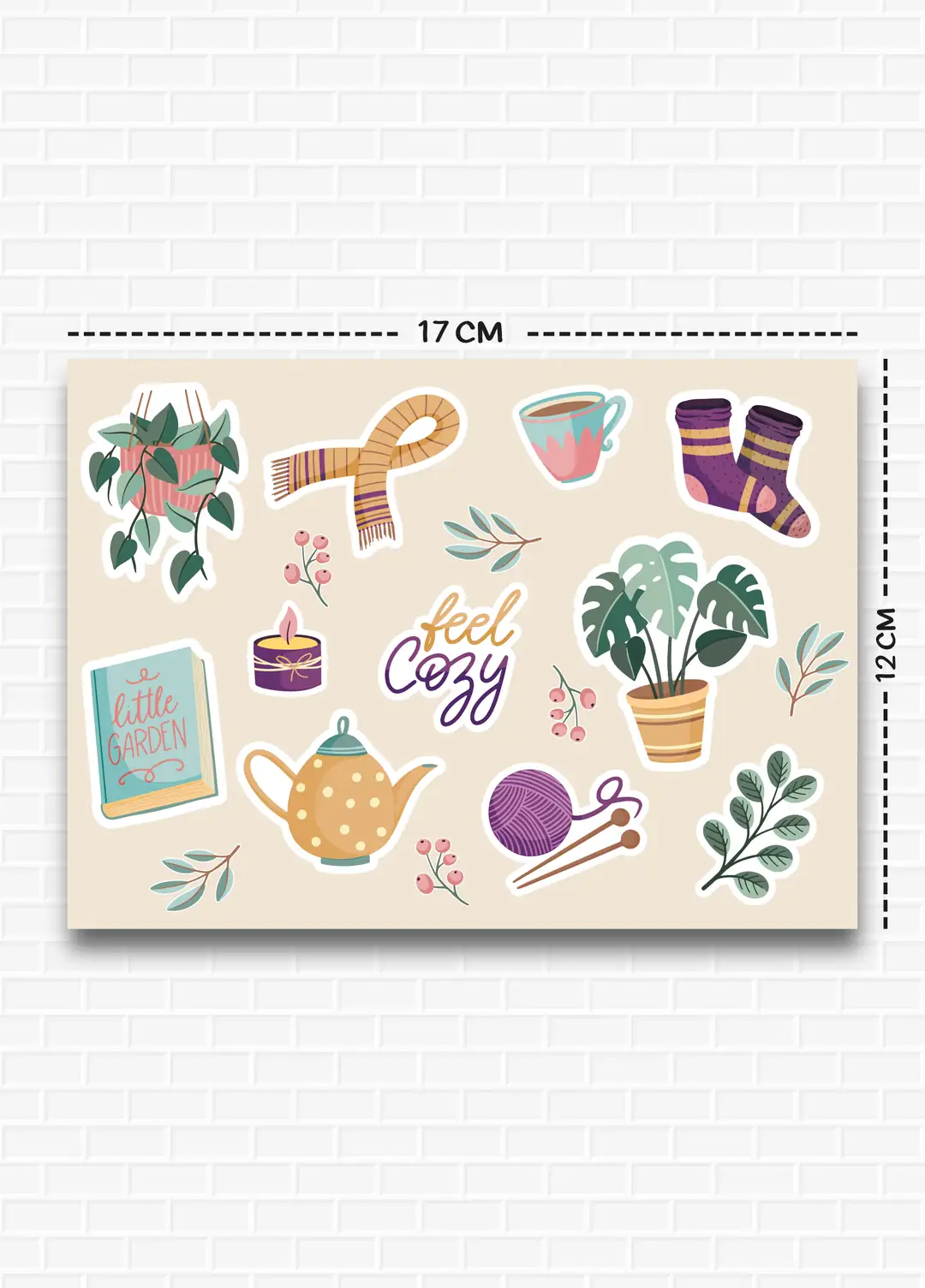 Cozy Temalı 5'li Sticker