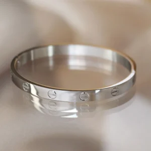Utterly Good 316L Çelik Silver Renk Kadın Bilezik Sade Tasarım