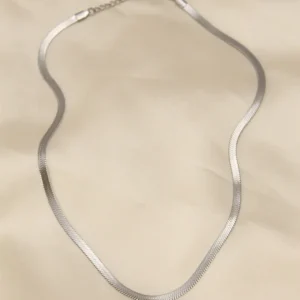 Utterly Good 316L Çelik Silver İtalyan Zincir Kadın Kolye 45 cm
