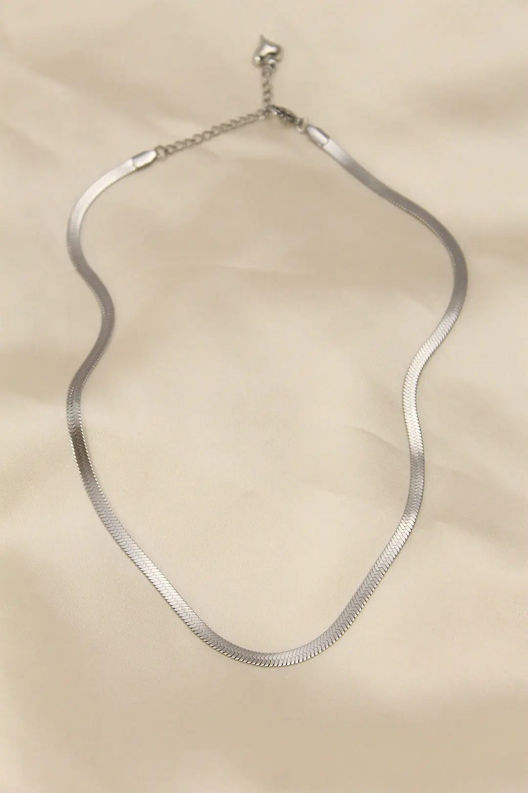 Utterly Good 316L Çelik Silver İtalyan Zincir Kadın Kolye 45 cm