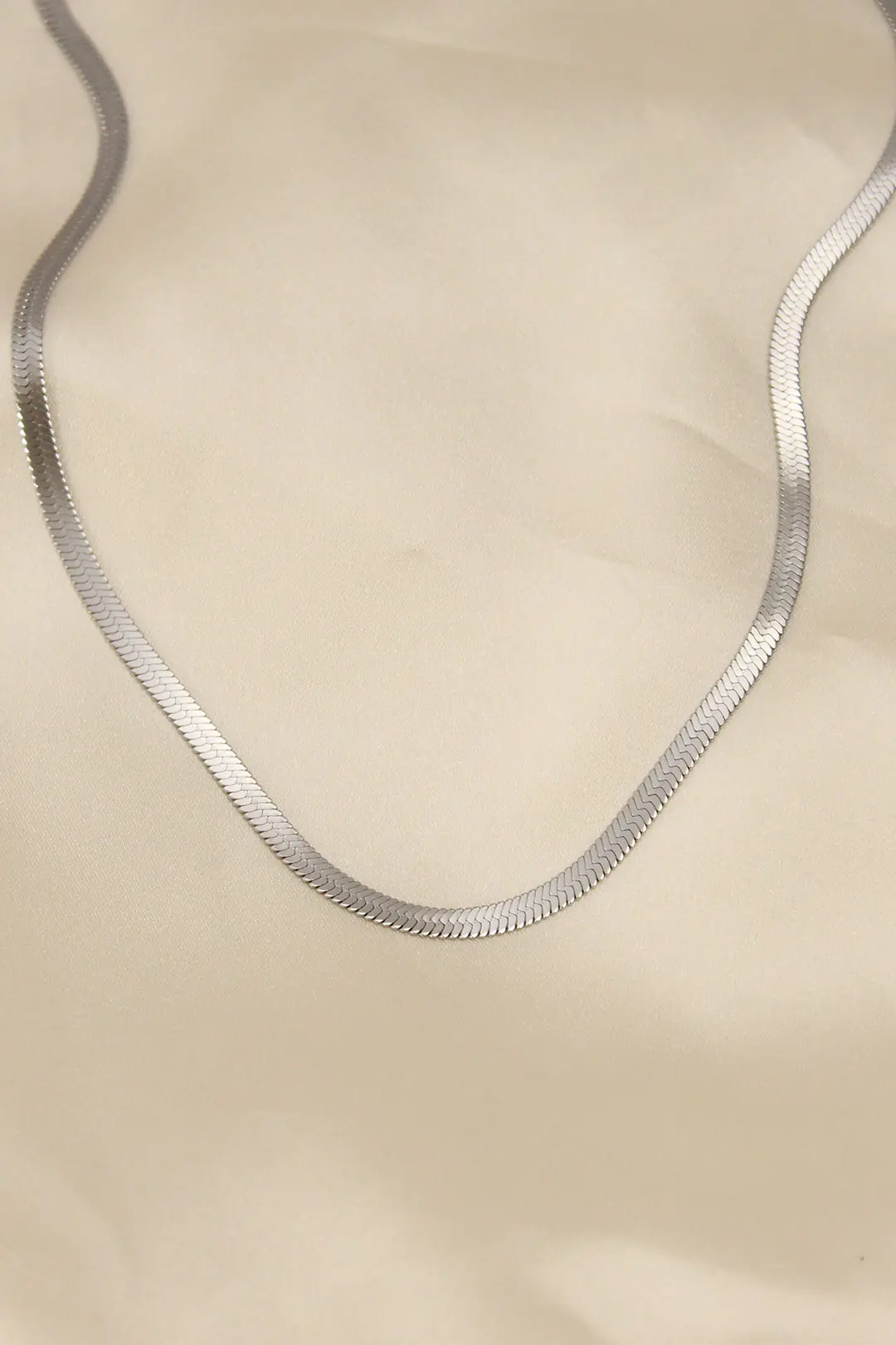 Utterly Good 316L Çelik Silver İtalyan Zincir Kadın Kolye 45 cm