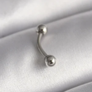 Utterly Good 316L Çelik Topçuk Model Piercing Gümüş Renk Standart Beden