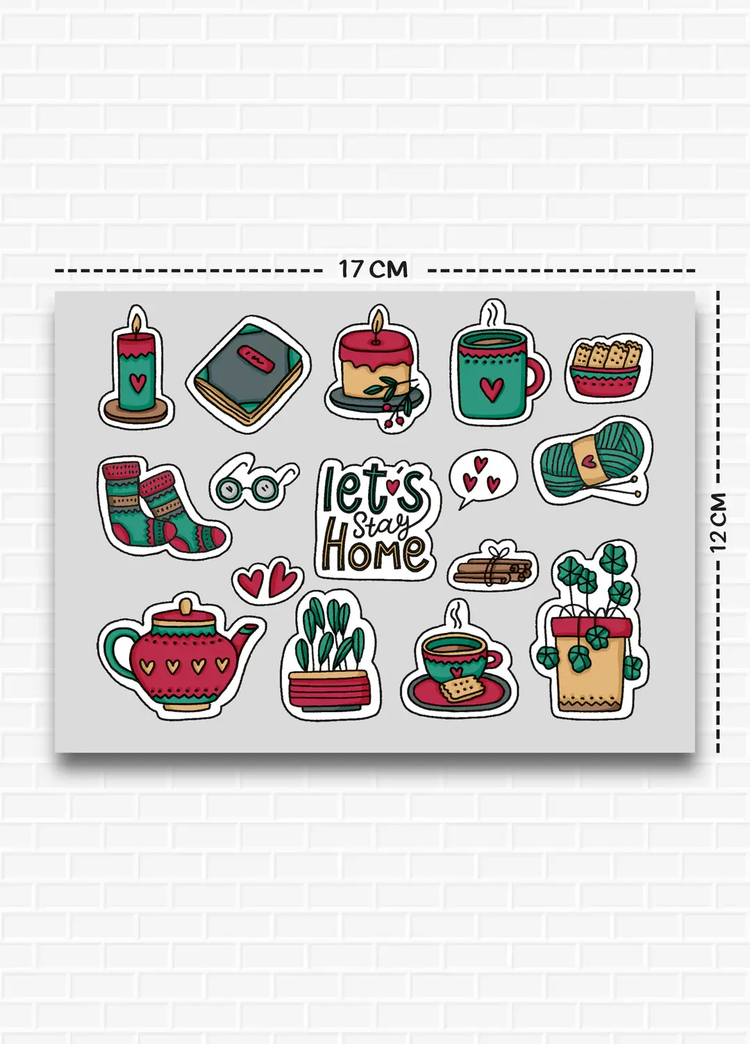 Cozy Temalı 5'li Sticker