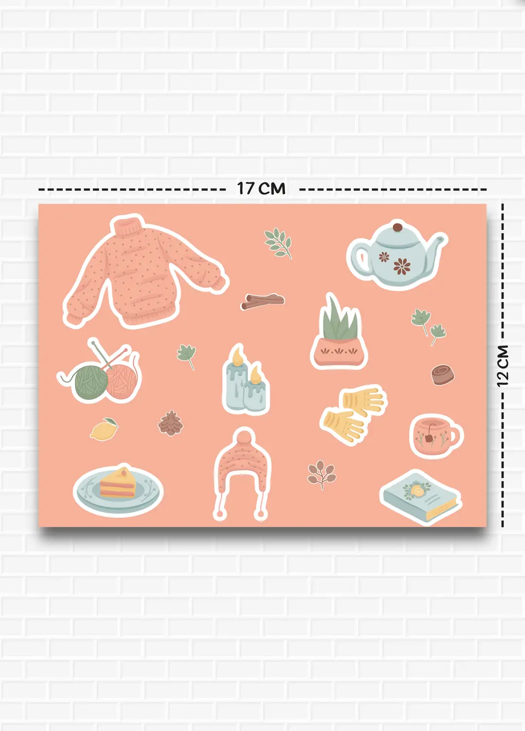 Cozy Temalı 5'li Sticker