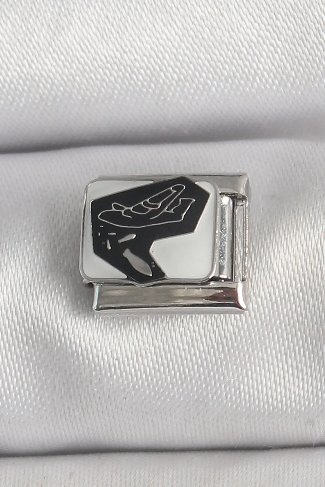 Utterly Good 316L Çelik Uçak Desenli Nomination Charm Gümüş Renk